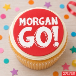 Danny Go Personalized Name Cupcake Icing Toppers 12pk
