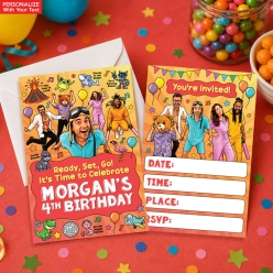 Danny Go PERSONALIZED Invitations - 8 Pk