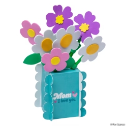 Mother's Day Paper Flower Bouquet Craft Kit-6Pk