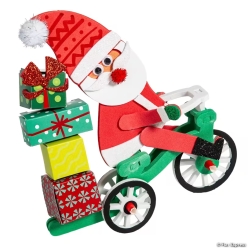 Silly Santa Delivering Presents Christmas Craft Kits-6Pk