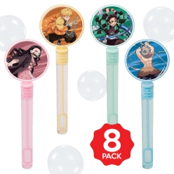 *Demon Slayer Bubble Bottles w/Wands - 8 PACK