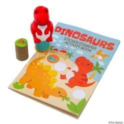 Dinosaur Sticker Stamper with Activity Book Set