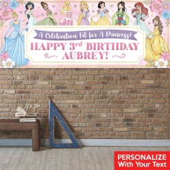 Disney Princess PERSONALIZED Giant Vinyl Keepsake Banner