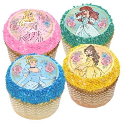 Disney Princess Cupcake Icing Toppers 12pk