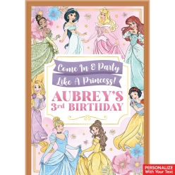 Disney Princess PERSONALIZED Giant Vinyl Keepsake Door Sign