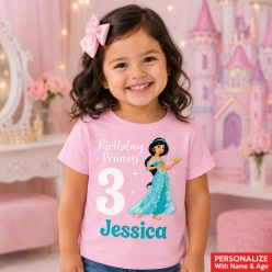 Jasmine Personalized Light Pink T-shirt- Choose Size