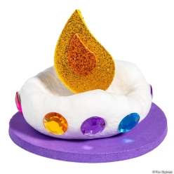 Diwali Air Dry Clay Diya Foam Craft Kit-12Pk