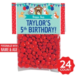 Dog Personalized Treat Bags & Tags - 24pk