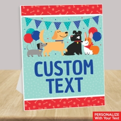 Dog Party Custom Text 14