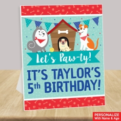 Dog Party Personalized Birthday 14