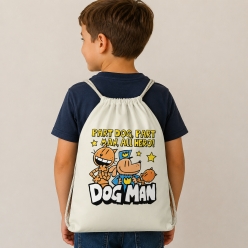 Dog Man Drawstring Backpack