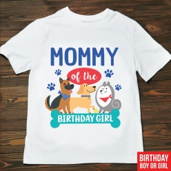 Dog Party Mommy of the Birthday Child T-shirt