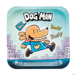 Dog Man Large Square 9.25