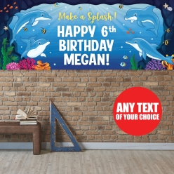 Dolphin PERSONALIZED Giant Vinyl Keepsake Banner