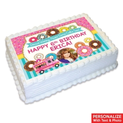 Donut Photo Personalized Edible Icing