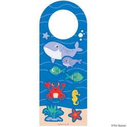 Beach Buddies Doorknob Hanger Sticker Scenes-12Pk