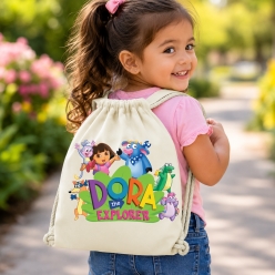 Dora & Friends Drawstring Backpack