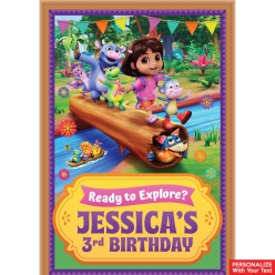 Dora Fun 3D PERSONALIZED Giant Vinyl Keepsake Door Sign