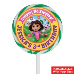 *Dora Fun 3D PERSONALIZED Lollipops - 12 Pk
