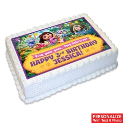 Dora Fun 3D Photo Personalized Edible Icing