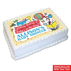Dr Seuss Baby Shower Personalized Edible Icing