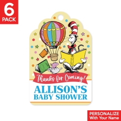 Dr Seuss Baby Shower PERSONALIZED Thank You Tags - 6 Pk