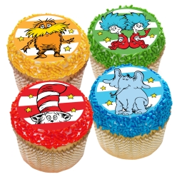 Dr Seuss Cupcake Icing Toppers 12pk