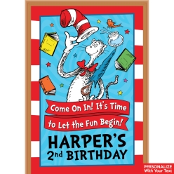 Dr. Seuss PERSONALIZED Giant Vinyl Keepsake Door Sign