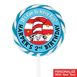Dr. Seuss PERSONALIZED Lollipops - 12 Pk