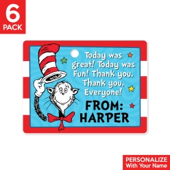 Dr. Seuss PERSONALIZED Thank You Tags - 6 Pk