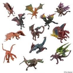 Dragon Charactre Toys - 12Pk