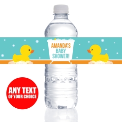 Ducky PERSONALIZED VINYL Bottle Labels - 10 PK