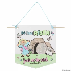 CYO Religious Easter Cardstock Banner Craft Kit-12Pk
