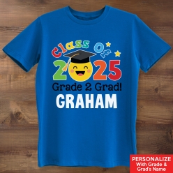 55% OFF: Elementary Grad Personalized Blue Tshirt