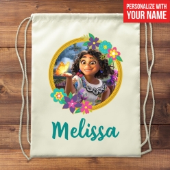 60% OFF: Encanto Mirabel Personalized Name Drawstring Backpack