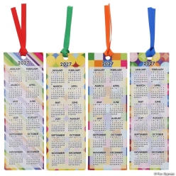 Patterned 2027 Everyday Calendar Cardstock Bookmarks-48Pk