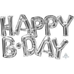 Happy B-Day Silver Phrase 30