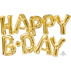Happy B-Day Gold Phrase 30