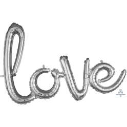 Love Silver Script Phrase 31