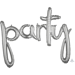 Party Silver Script Phrase 39