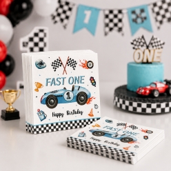 Fast One Racing Lunch Napkins - 10 PK
