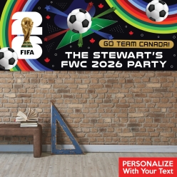 FIFA World Cup Soccer PERSONALIZED Giant Vinyl Keepsake Banner
