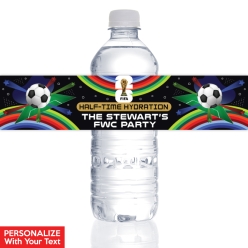 FIFA World Cup Soccer PERSONALIZED VINYL Bottle Labels - 10 PK