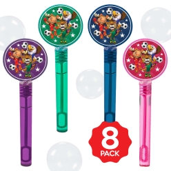 FIFA World Cup Soccer Bubble Bottles w/Wands - 8 PACK