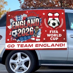 FIFA World Cup Team England Large Vinyl Car Banner w/Grommets