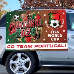 FIFA World Cup Team Portugal Large Vinyl Car Banner w/Grommets