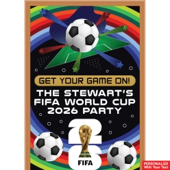 FIFA World Cup Soccer PERSONALIZED Giant Vinyl Door Sign