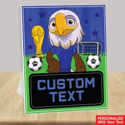 FIFA World Cup Custom Text Easel Display Sign