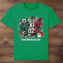 Mexico World Cup Soccer Green T-shirt