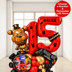 *FNAF 2 Digit Giant Airfill Personalized Balloon Column